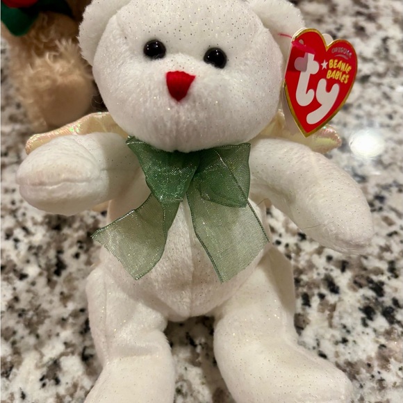 Christmas Beanie Babies. Seven bears one dog - Picture 14 of 16